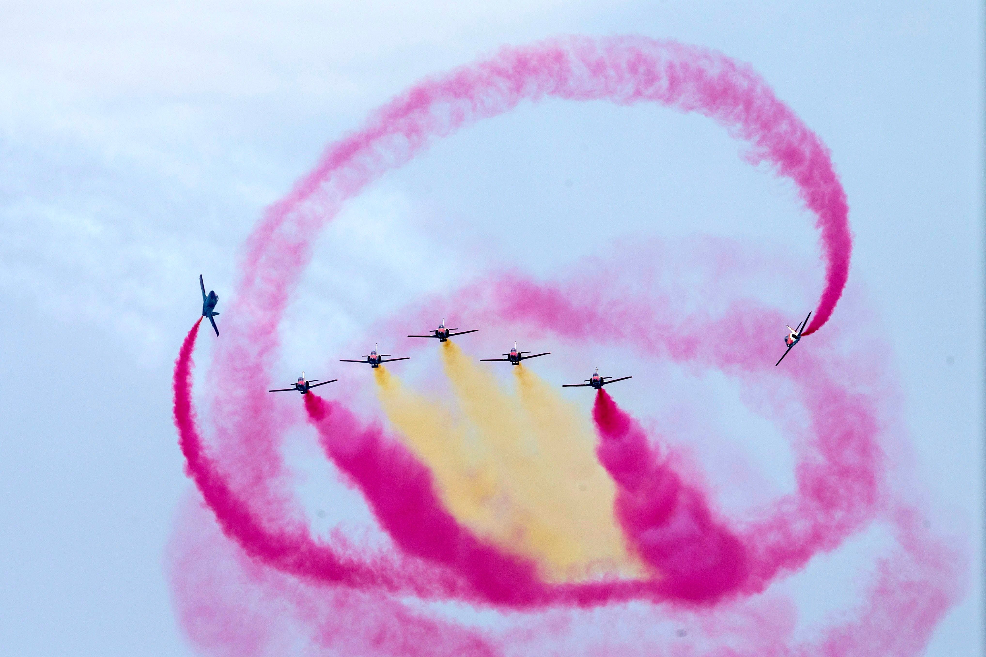 La emblemática Patrulla Águila, dice adiós tras 40 años de servicio con su último vuelo en San Javier La emblemática Patrulla Águila, dice adiós tras 40 años de servicio con su último vuelo en San Javier
