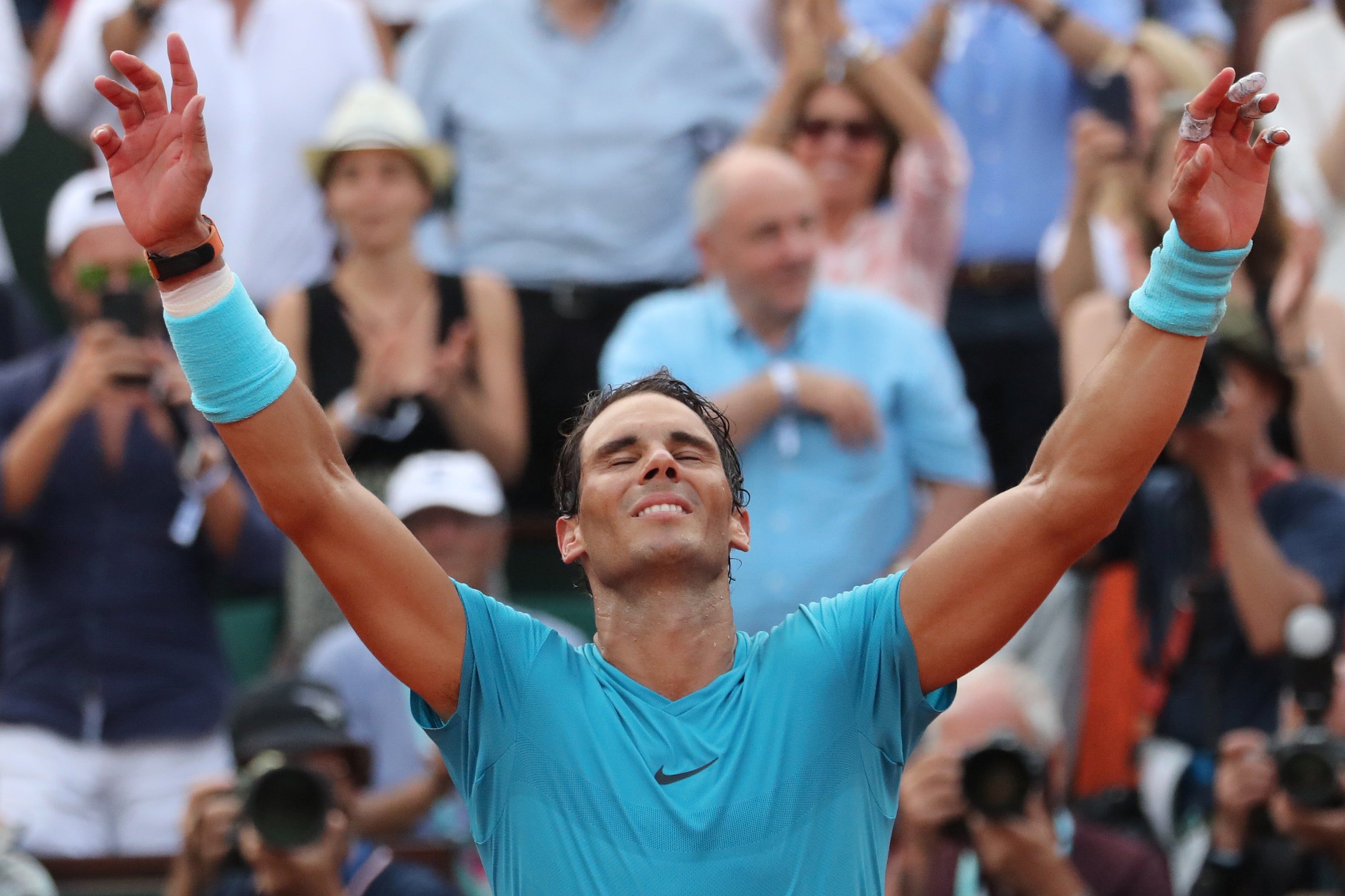 <p>Rafa Nadal, tras ganar su undécimo Roland Garros: "No puedo describir lo que siento al ganar once veces"</p> <p>Rafa Nadal, tras ganar su undécimo Roland Garros: "No puedo describir lo que siento al ganar once veces"</p>
