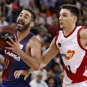 Navarro intenta penetrar a canasta ante el Baskonia Navarro intenta penetrar a canasta ante el Baskonia