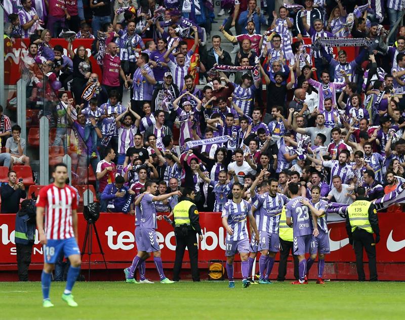 <p>El Valladolid peleará por el ascenso ante el Numancia tras vencer al Spoting de Gijón</p> <p>El Valladolid peleará por el ascenso ante el Numancia tras vencer al Spoting de Gijón</p>
