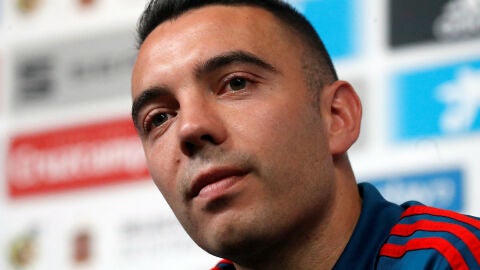 Iago Aspas, en rueda de prensa