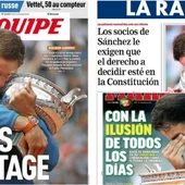 Rafa Nadal, protagonista de la prensa por su undécimo Roland Garros Rafa Nadal, protagonista de la prensa por su undécimo Roland Garros
