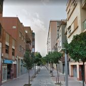 Calle del distrito de Nou Barris (Barcelona) donde se ha producido el incendio
