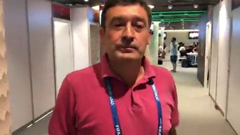 <p>As&iacute; es la zona de prensa en el Mundial de Rusia</p>