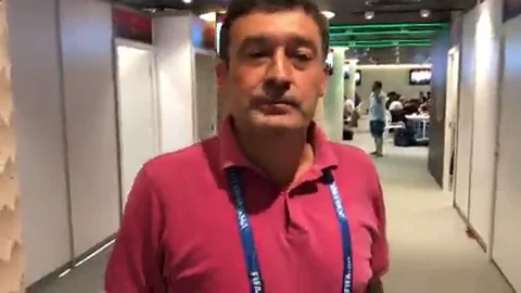 <p>As&iacute; es la zona de prensa en el Mundial de Rusia</p>