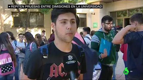 Estudiante extremeño que ha tenido que repetir la Selectividad Estudiante extremeño que ha tenido que repetir la Selectividad