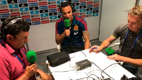 Rodrigo Moreno durante una entrevista en Onda Cero desde el Mundial de Rusia Rodrigo Moreno durante una entrevista en Onda Cero desde el Mundial de Rusia