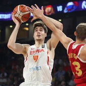 Juancho Hernángomez, en un partido con España Juancho Hernángomez, en un partido con España