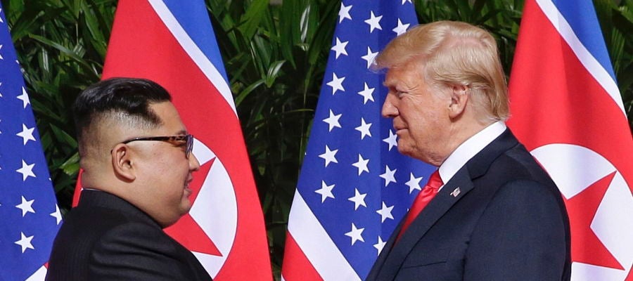 Kim Jong-Un y Donald Trump Kim Jong-Un y Donald Trump