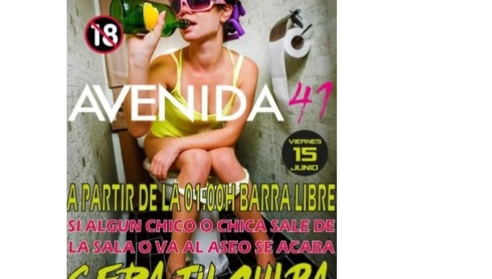 Cartel de discoteca de Crevillent denunciado como sexista después de ser añadido el término 'chico'