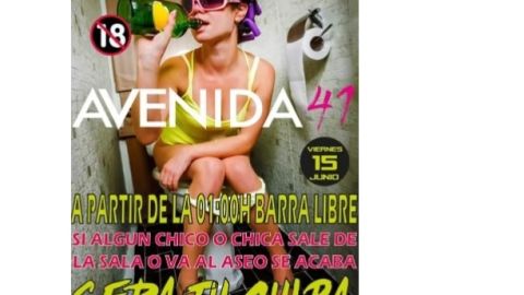 Cartel de discoteca de Crevillent denunciado como sexista despu&eacute;s de ser a&ntilde;adido el t&eacute;rmino 'chico'
