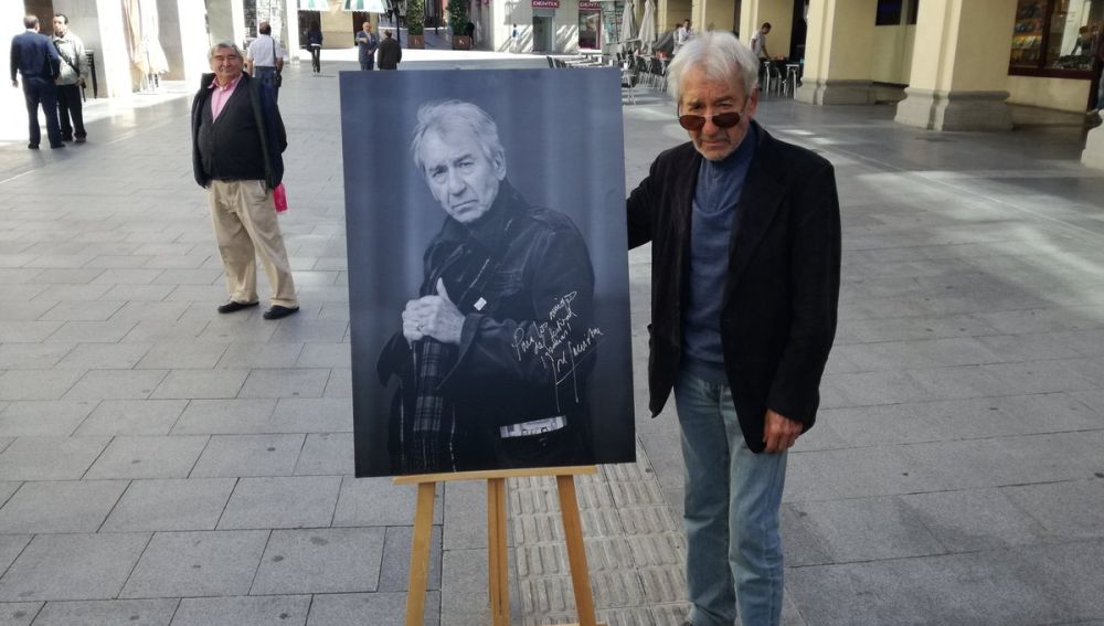 José Sacristán ya está en la capital oscense