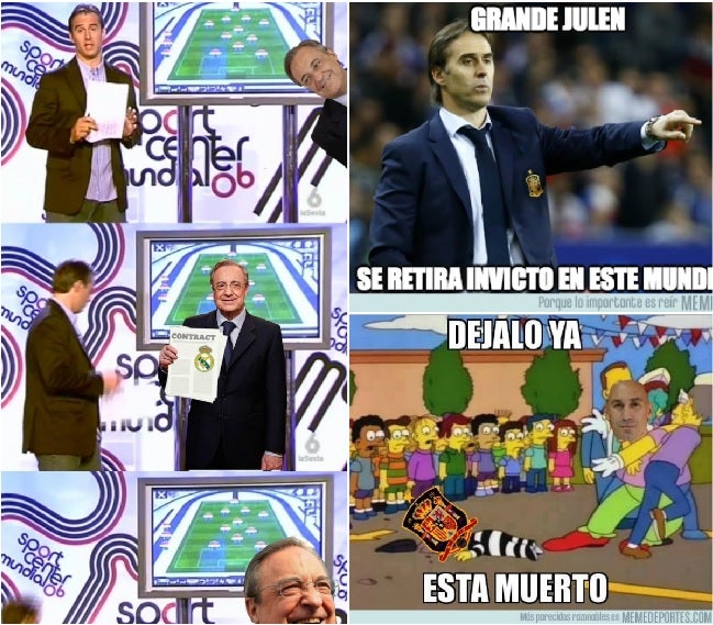 <p>Los memes de la destitución de Julen Lopetegui como seleccionador nacional</p> <p>Los memes de la destitución de Julen Lopetegui como seleccionador nacional</p>