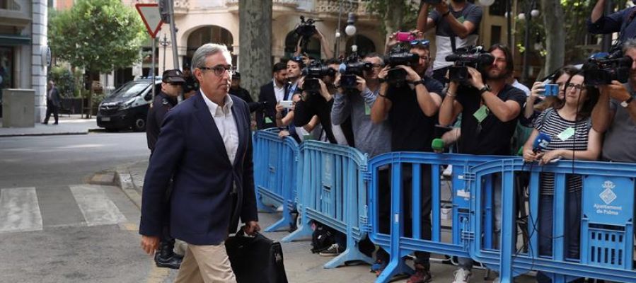 Diego Torres, a su llegada a la Audiencia de Palma Diego Torres, a su llegada a la Audiencia de Palma
