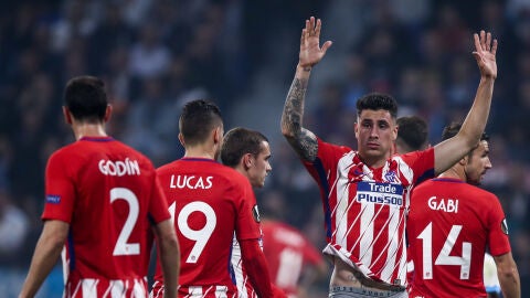 Jos&eacute; Mar&iacute;a Gim&eacute;nez, en un partido con el Atl&eacute;tico de Madrid