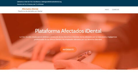 Plataforma de los afectados de iDental