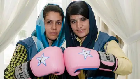 Shabnam y Sadaf, las hermanas afganas boxeadoras Shabnam y Sadaf, las hermanas afganas boxeadoras