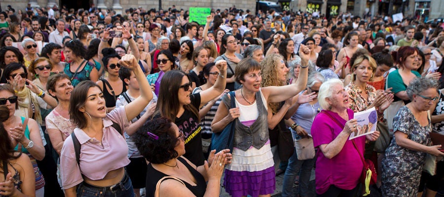 Imagen de las protestas por la sentencia de 'La Manada' Imagen de las protestas por la sentencia de 'La Manada'