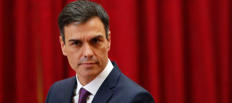 Pedro Sánchez en el encuentro con Macron Pedro Sánchez en el encuentro con Macron