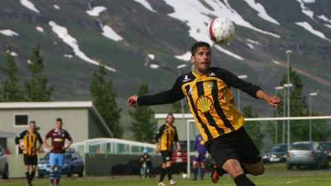 &Aacute;lvaro Montejo, futbolista espa&ntilde;ol en Islandia. 