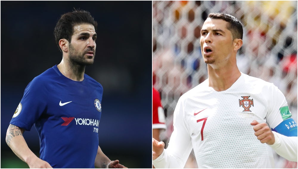Cesc Fábregas, sobre Cristiano Ronaldo: "Sus goles han sido a balón parado, de penalti o de errores" Cesc Fábregas, sobre Cristiano Ronaldo: "Sus goles han sido a balón parado, de penalti o de errores"