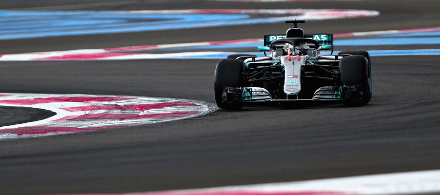 Lewis Hamilton, durante la clasificación del GP de Francia Lewis Hamilton, durante la clasificación del GP de Francia