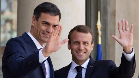 Rueda de prensa Macron y S&aacute;nchez