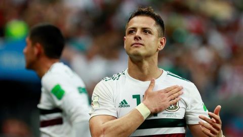 Chicharito, en un partido con M&eacute;xico.