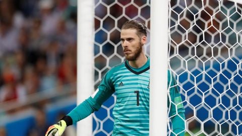 De Gea, durante un partido de Espa&ntilde;a