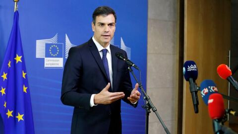 Pedro S&aacute;nchez en Bruselas