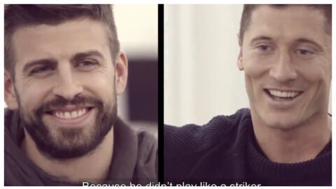 Piqu&eacute; entrevista a Robert Lewandowski