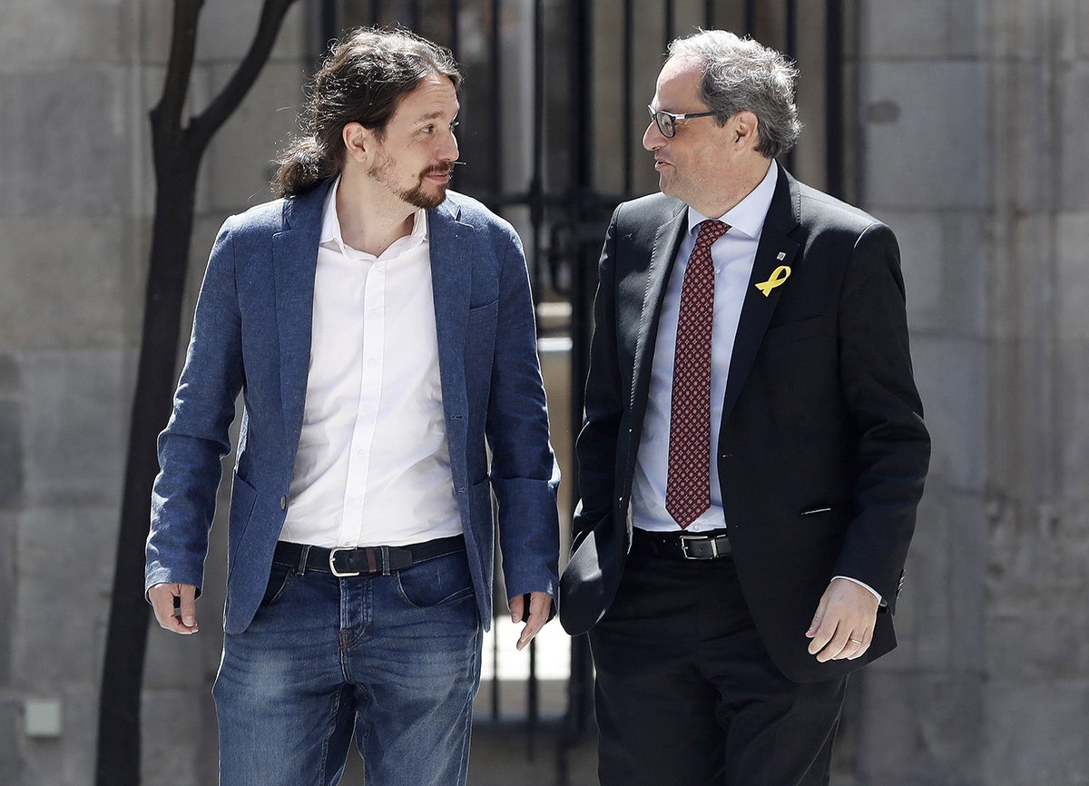 Pablo Iglesias visita a Jordi Cuixart en la cárcel de Soto del Real Pablo Iglesias visita a Jordi Cuixart en la cárcel de Soto del Real