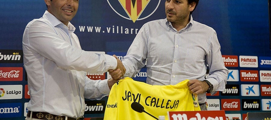 Calleja durante su presentación Calleja durante su presentación