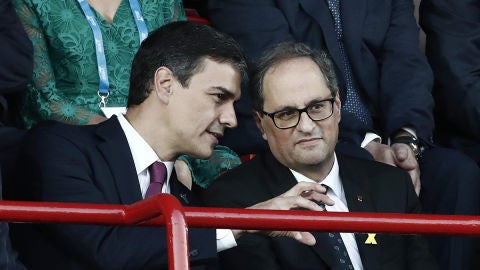 Pedro S&aacute;nchez y Quim Torra