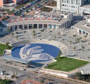 Vista aérea del agora de la Universitat Jaume I Vista aérea del agora de la Universitat Jaume I