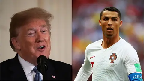 Donald Trump y Cristiano Ronaldo Donald Trump y Cristiano Ronaldo