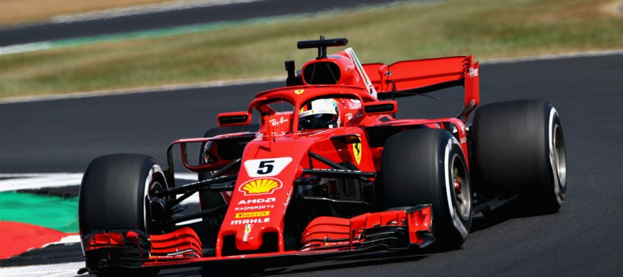 Vettel, con su Ferrari Vettel, con su Ferrari