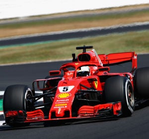 Vettel, con su Ferrari Vettel, con su Ferrari