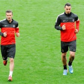 Beckham e Ibrahimovic, en el PSG