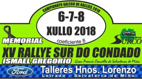 Cartel del rally de Sur do Condado