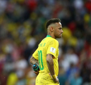 Neymar, con cara de circunstancias Neymar, con cara de circunstancias