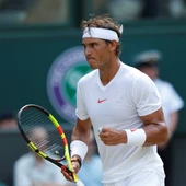 Rafa Nadal celebra uno de los puntos contra De Minaur Rafa Nadal celebra uno de los puntos contra De Minaur