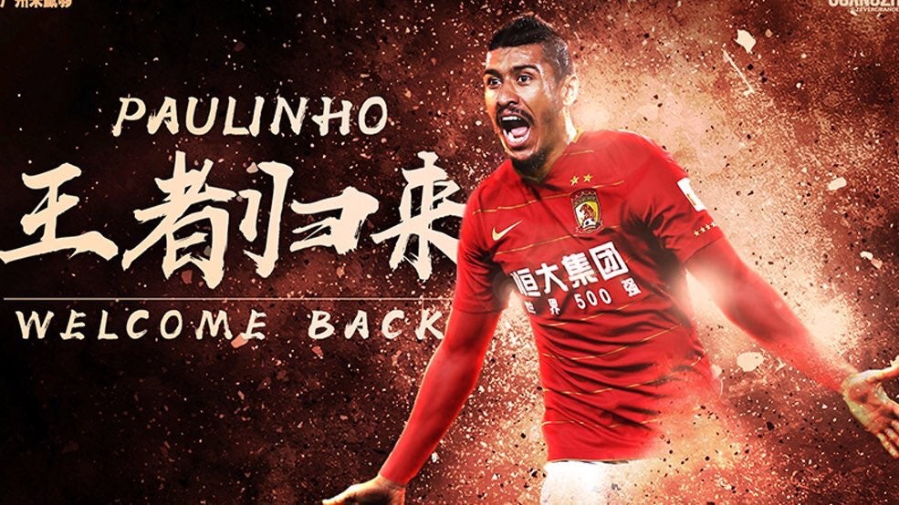 Paulinho vuelve a China: el Guangzhou Evergrande hace oficial el regreso del brasileño Paulinho vuelve a China: el Guangzhou Evergrande hace oficial el regreso del brasileño