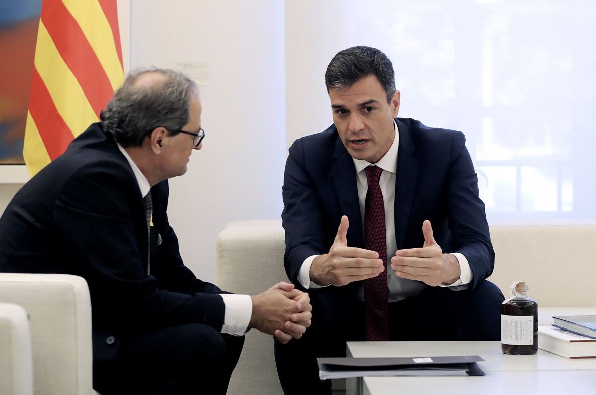 La tertulia: La reunión de Sánchez y Torra su puesta en escena La tertulia: La reunión de Sánchez y Torra su puesta en escena