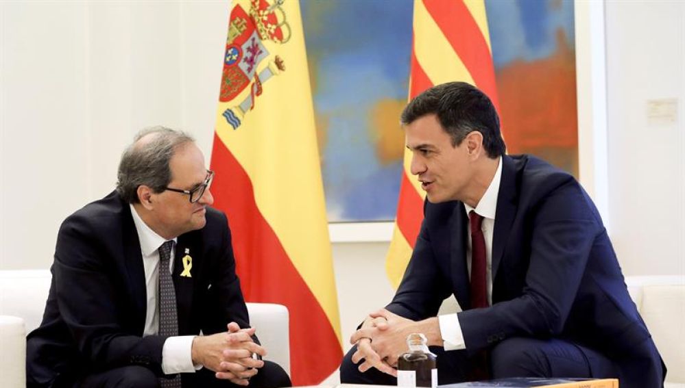 Torra invita a Sánchez a reunirse en el Palau de la Generalitat para dialogar Torra invita a Sánchez a reunirse en el Palau de la Generalitat para dialogar