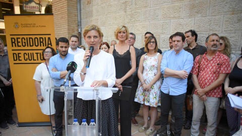 Amparo Marco, alcaldesa de Castell&oacute;n en la inauguraci&oacute;n del refugio.