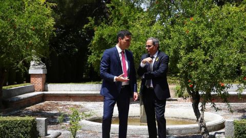 Pedro S&aacute;nchez y Quim Torra