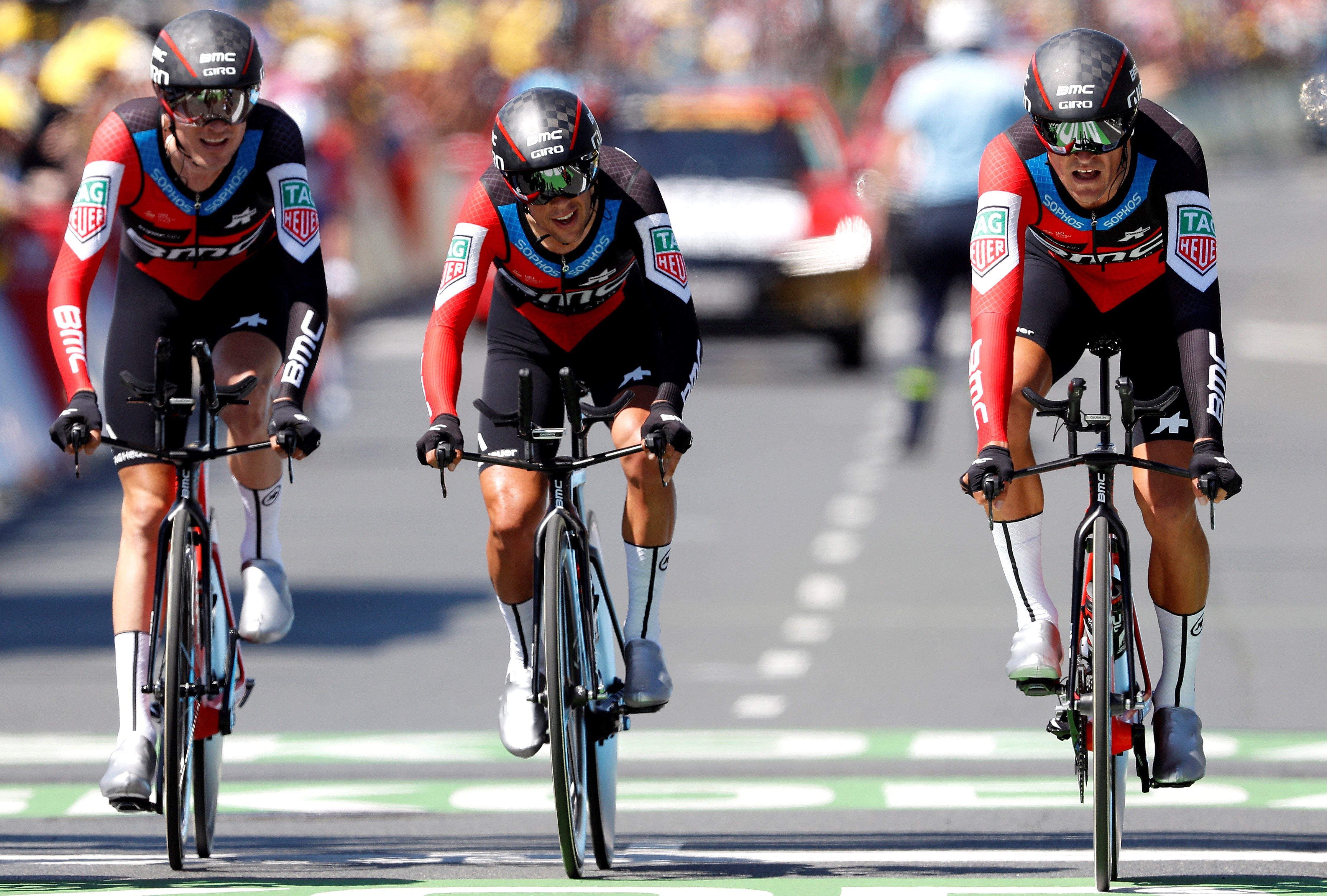 El equipo BMC se impone en la contrarreloj por equipos de la tercera etapa del Tour de Francia El equipo BMC se impone en la contrarreloj por equipos de la tercera etapa del Tour de Francia