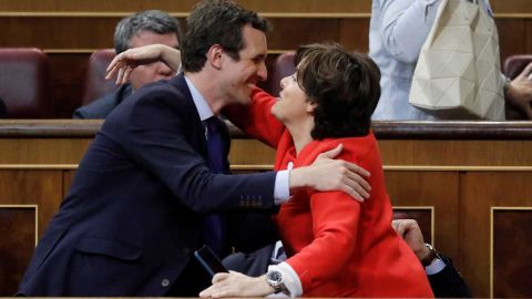Soraya S&aacute;enz de Santamar&iacute;a y Pablo Casado