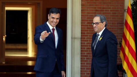 Pedro S&aacute;nchez y Quim Torra